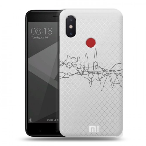 Полупрозрачный дизайнерский пластиковый чехол для Xiaomi Mi8 SE Абстракции