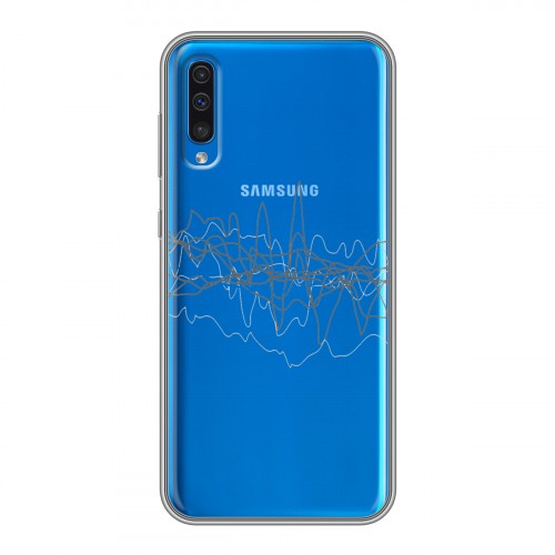 Полупрозрачный дизайнерский пластиковый чехол для Samsung Galaxy A50 Абстракции