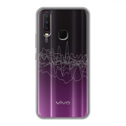 Полупрозрачный дизайнерский силиконовый чехол для Vivo Y17 Абстракции