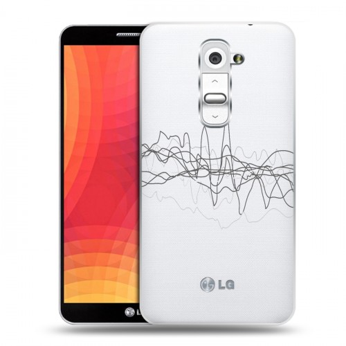 Полупрозрачный дизайнерский пластиковый чехол для LG Optimus G2 Абстракции