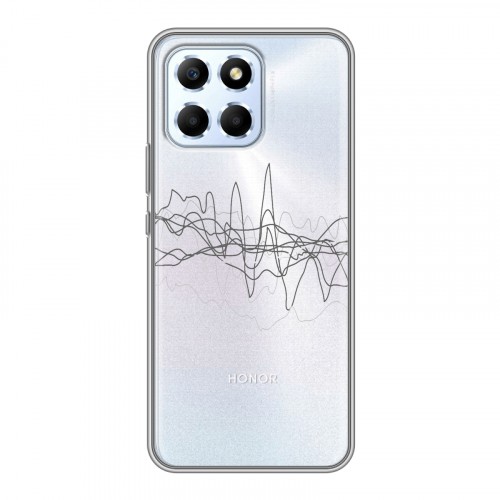 Полупрозрачный дизайнерский силиконовый чехол для Huawei Honor X6 Абстракции