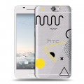 Полупрозрачный дизайнерский пластиковый чехол для HTC One A9 Абстракции 1