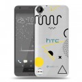 Полупрозрачный дизайнерский пластиковый чехол для HTC Desire 530 Абстракции 1