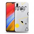 Полупрозрачный дизайнерский пластиковый чехол для Vivo Y91i Абстракции 1