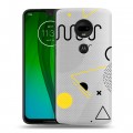 Полупрозрачный дизайнерский силиконовый чехол для Motorola Moto G7 Абстракции 1