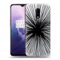 Полупрозрачный дизайнерский пластиковый чехол для OnePlus 7 Абстракции