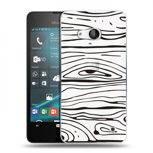 Полупрозрачный дизайнерский пластиковый чехол для Microsoft Lumia 550 Абстракции