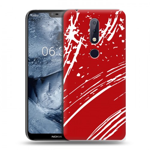 Дизайнерский силиконовый чехол для Nokia 6.1 Plus Абстракции