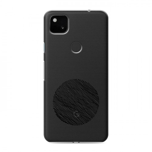 Полупрозрачный дизайнерский пластиковый чехол для Google Pixel 4a Абстракции