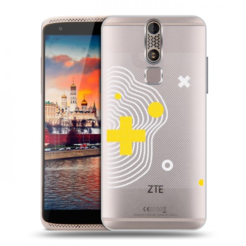 Полупрозрачный дизайнерский пластиковый чехол для ZTE Axon Mini Абстракции 1