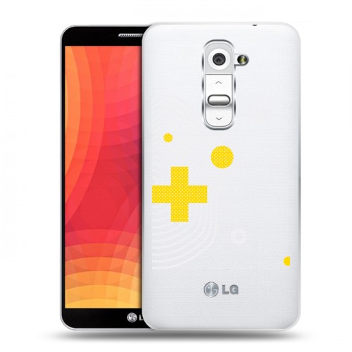 Полупрозрачный дизайнерский пластиковый чехол для LG Optimus G2 Абстракции 1