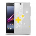 Полупрозрачный дизайнерский пластиковый чехол для Sony Xperia Z Ultra  Абстракции 1