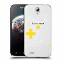 Полупрозрачный дизайнерский пластиковый чехол для Lenovo A859 Ideaphone Абстракции 1