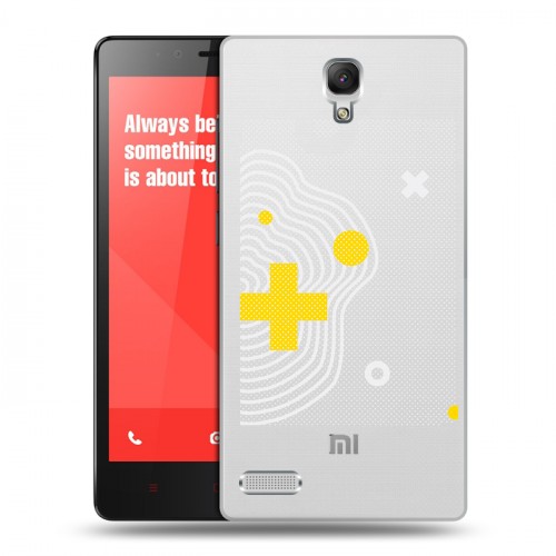 Полупрозрачный дизайнерский силиконовый чехол для Xiaomi RedMi Note Абстракции 1