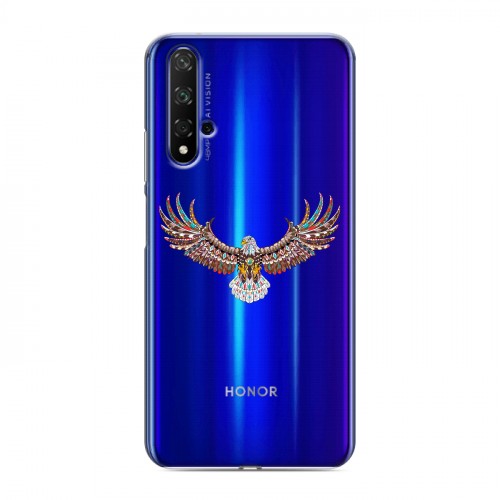 Полупрозрачный дизайнерский пластиковый чехол для Huawei Honor 20 Абстракции