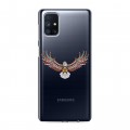 Полупрозрачный дизайнерский силиконовый с усиленными углами чехол для Samsung Galaxy M51 Абстракции