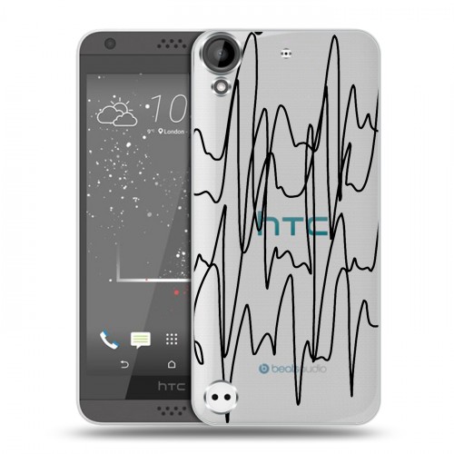 Полупрозрачный дизайнерский пластиковый чехол для HTC Desire 530 Абстракции 