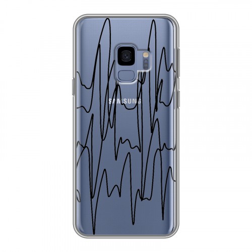 Полупрозрачный дизайнерский пластиковый чехол для Samsung Galaxy S9 Абстракции 