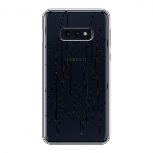 Полупрозрачный дизайнерский силиконовый чехол для Samsung Galaxy S10e Абстракции 