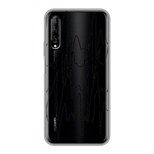 Полупрозрачный дизайнерский пластиковый чехол для Huawei Y9s Абстракции 