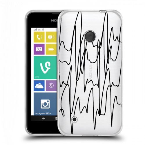 Полупрозрачный дизайнерский пластиковый чехол для Nokia Lumia 530 Абстракции 