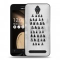 Полупрозрачный дизайнерский пластиковый чехол для ASUS ZenFone Go 4.5 Абстракции 2