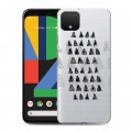 Полупрозрачный дизайнерский силиконовый чехол для Google Pixel 4 XL Абстракции 2