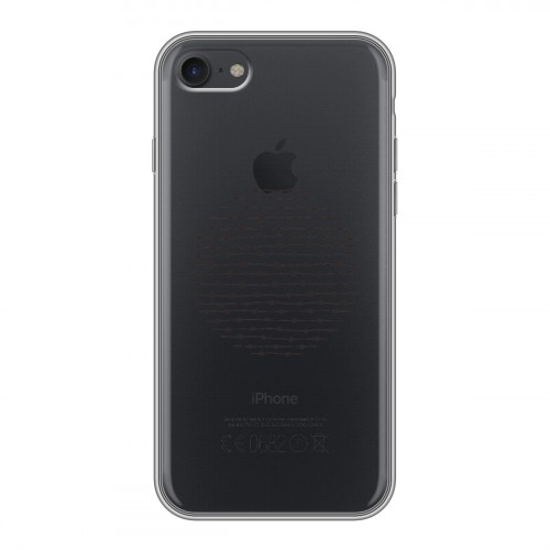 Полупрозрачный дизайнерский силиконовый с усиленными углами чехол для Iphone 7 Абстракции 5
