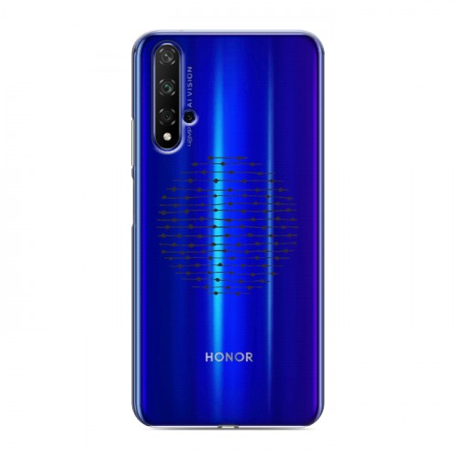 Полупрозрачный дизайнерский пластиковый чехол для Huawei Honor 20 Абстракции 5