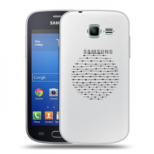 Полупрозрачный дизайнерский пластиковый чехол для Samsung Galaxy Trend Lite Абстракции 5
