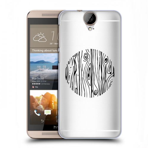 Полупрозрачный дизайнерский силиконовый чехол для HTC One E9+ Абстракции 5
