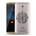 Полупрозрачный дизайнерский пластиковый чехол для ZTE Axon 7 Абстракции 5