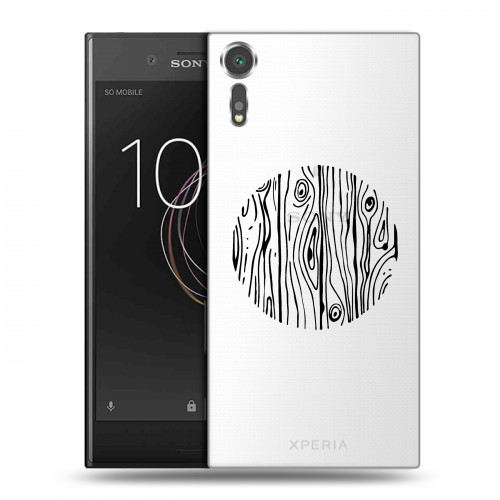 Полупрозрачный дизайнерский пластиковый чехол для Sony Xperia XZs Абстракции 5