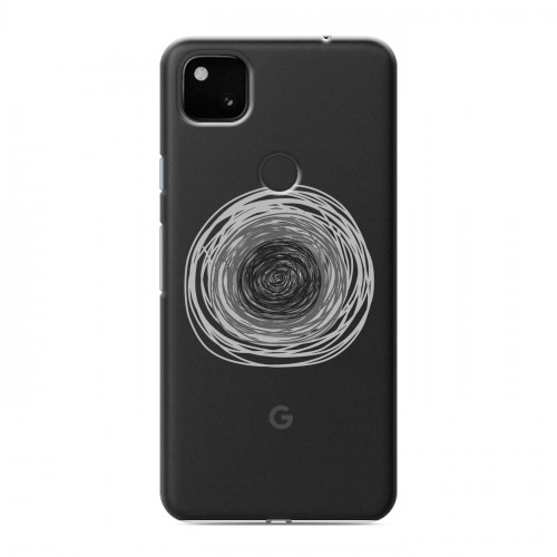 Полупрозрачный дизайнерский пластиковый чехол для Google Pixel 4a Абстракции 5