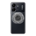 Полупрозрачный дизайнерский силиконовый чехол для Xiaomi Poco C65 Абстракции 5