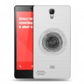 Полупрозрачный дизайнерский пластиковый чехол для Xiaomi RedMi Note Абстракции 5