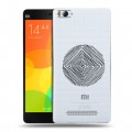 Полупрозрачный дизайнерский пластиковый чехол для Xiaomi Mi4i Абстракции 5