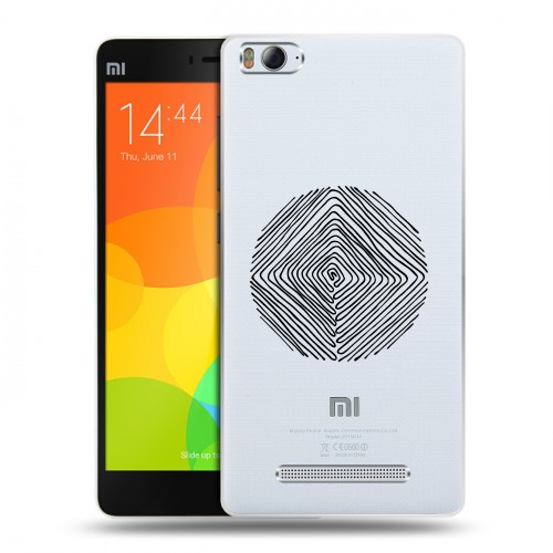 Полупрозрачный дизайнерский пластиковый чехол для Xiaomi Mi4i Абстракции 5