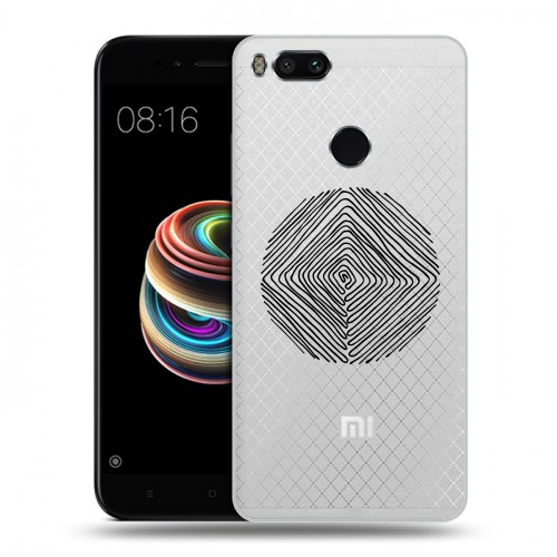 Полупрозрачный дизайнерский пластиковый чехол для Xiaomi Mi5X Абстракции 5