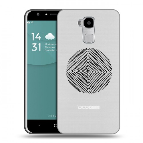 Полупрозрачный дизайнерский пластиковый чехол для Doogee Y6 Абстракции 5