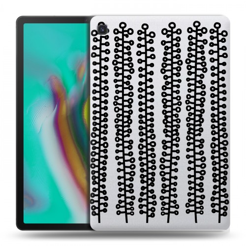 Полупрозрачный дизайнерский пластиковый чехол для Samsung Galaxy Tab S5e Абстракции