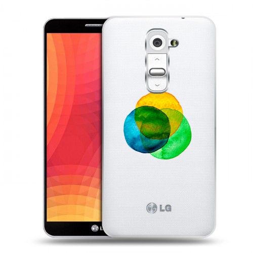 Полупрозрачный дизайнерский пластиковый чехол для LG Optimus G2 Абстракции 5