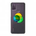 Полупрозрачный дизайнерский пластиковый чехол для Lenovo K13 Note Абстракции 5