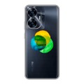 Полупрозрачный дизайнерский пластиковый чехол для Realme C55 Абстракции 5