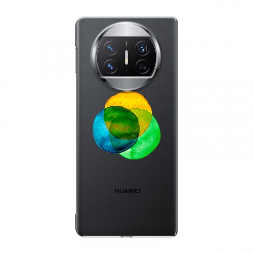 Полупрозрачный дизайнерский пластиковый чехол для Huawei Mate X3 Абстракции 5