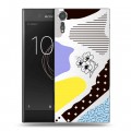 Полупрозрачный дизайнерский пластиковый чехол для Sony Xperia XZs Абстракции