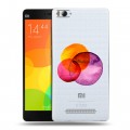 Полупрозрачный дизайнерский пластиковый чехол для Xiaomi Mi4i Абстракции