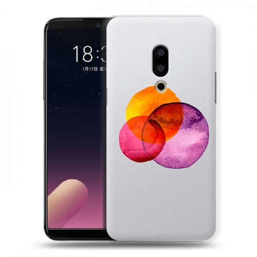 Полупрозрачный дизайнерский пластиковый чехол для Meizu 15 Plus Абстракции