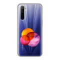 Полупрозрачный дизайнерский силиконовый чехол для Realme 6 Абстракции