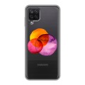 Полупрозрачный дизайнерский силиконовый чехол для Samsung Galaxy A12 Абстракции